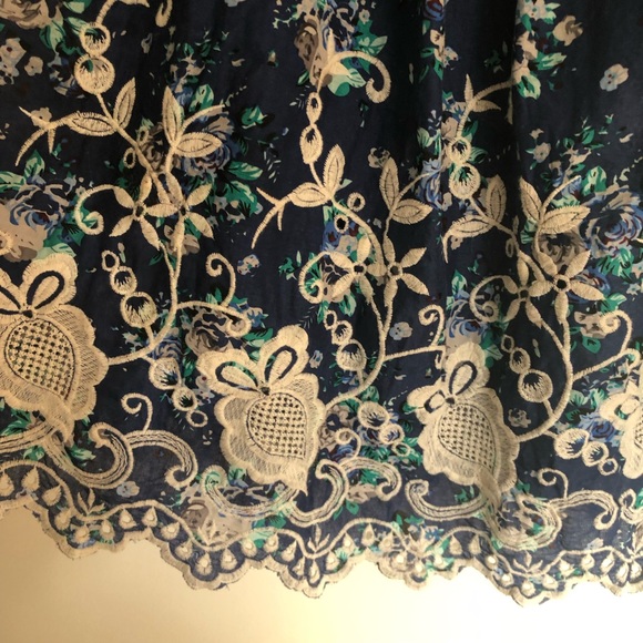 Here Comes The Sun navy floral maxi dress size 10 - Picture 12 of 13